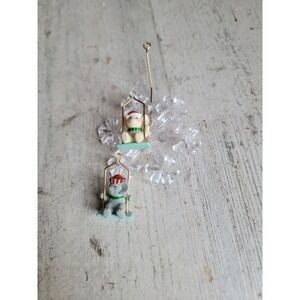 Enesco mouse AS IS ferris wheel snowflake vintage ornament‎ Xmas